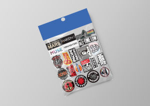 21pcs Sticker Pack Band Sticker Aesthetic Laptop Case Hp Stiker Band Motorhead Vol 9