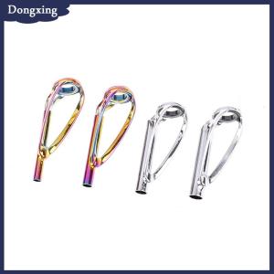 dongxing 1pc Sliver Rainbow Top Tip Guide Ring Free of Tangle for Spinning Casting Fishing Rod