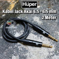 Kabel Jack Gitar Mixer Efek Vokal Audio Huper Mono 6.5 To 6.5 mm Original Kabel Canare. 