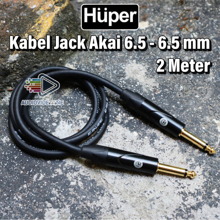 Kabel Jack Gitar Mixer Efek Vokal Audio Huper Mono 6.5 To 6.5 mm Original Kabel Canare