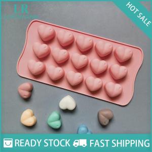 LF Wholesale✨Flash Sale ✨ 1Pc 15 Hole Three-dimensional Heart-shaped Silicone Mold DIY Chocolate Ice Grid Mousse Mold Soft Candy Baking Mold