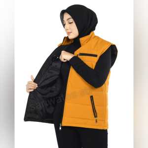 Rompi Jumbo Pria Wanita Vest Bigsize Jaket Besar Taslan Puffer Gelembung Hijau M L XL XXL XXXL XXXXL