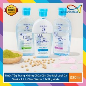 Nước Tẩy Trang Senka ALL Clear Water Micellar Formula Bright/ Fresh/ Acne Care/ Milky Water 230ml - Nhật Bản