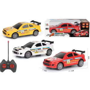 Mainan Anak Mobil RC Remote Control Car / Polisi Jeep Racing / 4 Way Drive 4 Arah LED Musik