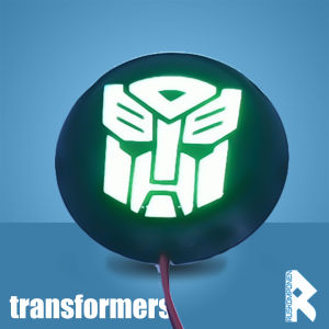 Logo LED Emblem Menyala Lampu Motor LED emblem motor universal lampu stop motor lampu sein motor lampu variasi NightRider Emblem Led Solusi Canggih untuk Membuat Logo Motor Terlihat Lebih Keren logo Transformers