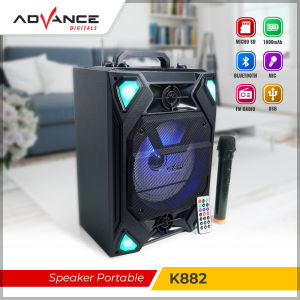Advance K-882 Speaker Bluetooth Portable 8 inch Salon Aktif Dengan 1bh Mic dan Remote