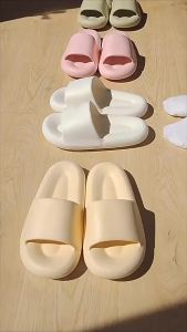Thick-Soled Slippers For Men And Women In Summer Soft-Soled Indoor Silent Non-Slip CoupleS Hotel Shoes