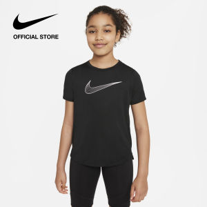 Nike Kids Dri-FIT One Older Kids (Girls) Short-Sleeve Top - Black