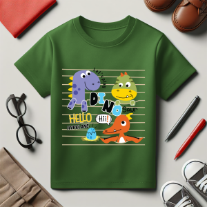 Baju Kaos Harian Anak Laki Laki Karakter Dinosaurus Keren Import 1 - 10 Tahun - Hypelane - DTF2