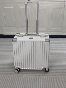 [OKLIFE. SG]18-inch luggage small aluminum frame trolley case travel carry-on suitcase durable travel bag