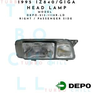 DEPO-213-1118-LD 1995 IZ840/GIGA HEAD LAMP UNIT