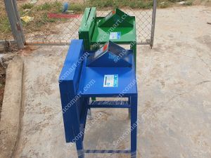 Khung máy băm cỏ voi khung sắt thùng INOX kèm d-ao