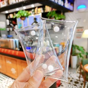 MECOME Transparent Zero Wallet PVC with Buckle Dolls Outdoor Bag Style Multi-size Card Holder Jewelry