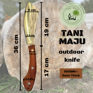 TANI MAJU Multi-Purpose Garden Tool with Wooden Handle & Leather Sheath | For Trees & Bamboo