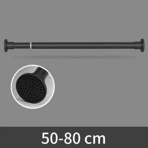 【Thickened Style】Punch-free Shower Rod Adjustable Strong Bearing Extendable Telescopic Curtain Rod