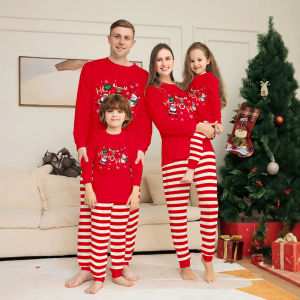 Family Christmas Pajamas Matching Sets Boys Girls Couples Christmas Pajamas 2026 Matching Family Style for Christmas Photos Parties And Lounging