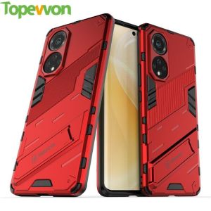 Topewon For Huawei Nova 9 8 8i Pro 4G 5G Phone Case Punk Luxury Stand Cover Hard Armor and Soft Silicone TPU Frame Casing