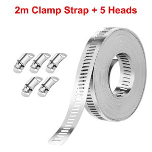 MIRELAE 304 Stainless Steel Hose Clamps Heavy Duty With Fasteners Stainless Steel Clamp Clamp And Fasteners Clamp Fasteners