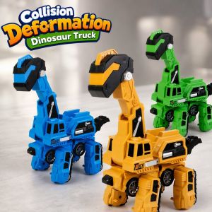 Sweet Home.my Dinosaur Transforming Toy Crash Transform Inertial Trex Engineering Vehicle Boys Kids Play Toys