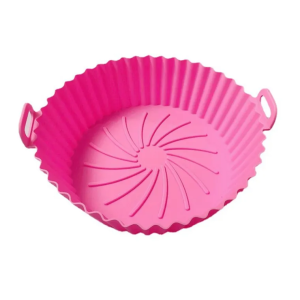 【SG】Air Fryer Silicone Mat for Reusable Non-stick Air Fryer Baking Tray Liners Round Basket Microwave Oven Grill Pan