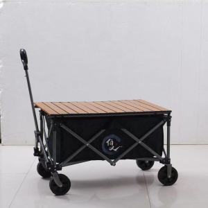 Outdoor Camping Trolley Camping Trolley Cart Camping Cart Trolley Wagon Trolley Durable Foldable Hand Push Picnic Car Camp Luggage Trolley 露营车