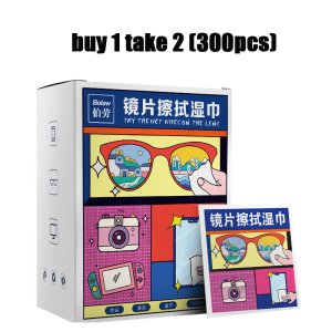 500pcs Portable Independent Packaging Lens Cleaning Wet Wipes Scratch Resistant Suitable For Glasses Mobile Phones Cameras Screens Easy To Carry Hygienic Disposable Multi-Purpose Glasses Cleaning Paper