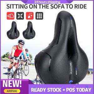 【SG Ready Stock】Shock Resistant Bicycle Seat Saddle Widened Thickened Bike Saddle Comfortable Memory Foam Cushion Waterproof For MTB Road Bike Christmas Gift Present