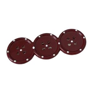 Fashionable Duckbills Hair Clip Triple Dot Buttons Unique Design Lightweight Practical Hairpin For Women Daily Wear