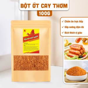 Bột ớt cay thơm 100g bột ớt cay tê gia vị rắc nướng dầu tê dầu ướp thơm ngon đậm vị