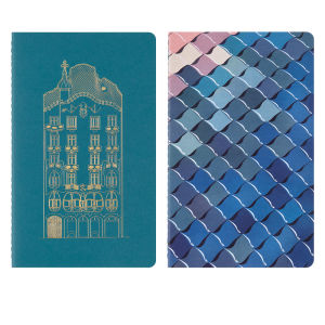 Moleskine Casa Batllo Collectors Box - Large Ruled Notebook Fabric Hard Cover and Kaweco Ballpen