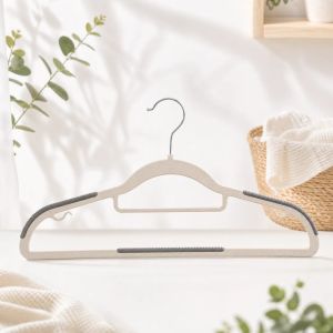 Penyangkut Baju Anti-Selip Non-Slip Clothes Hanger Durable Wardrobe Hanger Multi-Functional Closet