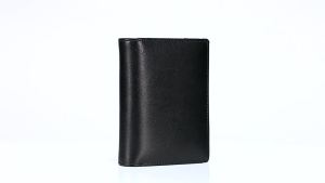 AEmenwallet Genuine leather short wallet with small zipper rfid New mens vertical business wallet