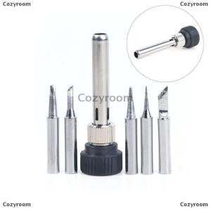 [COD] Cozyroom For ESD 852D 936 937D 898D 907 HAKKO Iron Tip Cannula Casing And 5 X Solder Iron Tips Soldering Station Iron Handle Adapter