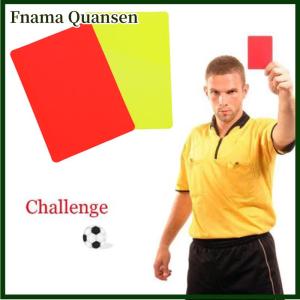 Fnama ฟุตบอลสีแดงและสีเหลืองการ์ดบันทึกเกมฟุตบอลเครื่องมือผู้ตัดสินสําหรับการแข่งขันฟุตบอล