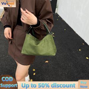 【Vodool Auto Center】Women Faux Suede Shoulder Bag with Elegant Solid Color Finish and Comfortable Strap for Everyday Use