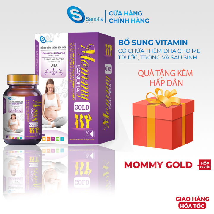 Vitamin tổng hợp Mommy Gold Sanofia tím bổ sung vitamin và khoáng chất ...