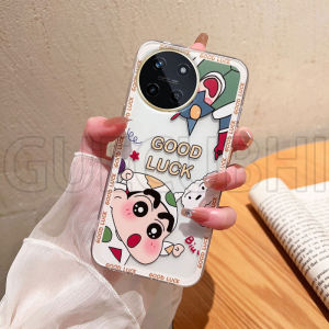 เคสโทรศัพท์ Realme 12x 12 pro+ 12+ 11x 5G 11 NFC 4G Realme11 5Gใหม่รูปแบบการ์ตูนน่ารักShinchanกันกระแทกยางโปร่งใสนุ่มเคส OPPO Realme 11 5G 4Gสวยเคสโทรศัพท์ปลอกหุ้ม