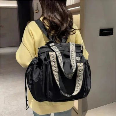 MKEB Cradle Design Travel Storage Bag Lightweight Multifunctional Tote Bag Portable Waterproof Womens Backpack Mother Baby Outing