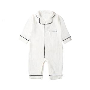 Màu trơn trẻ sơ sinh Romper trẻ sơ sinh dài tay áo Jumpsuit pyjama bé trai bé gái Sleepsuit trang phục cho bé trai bé gái