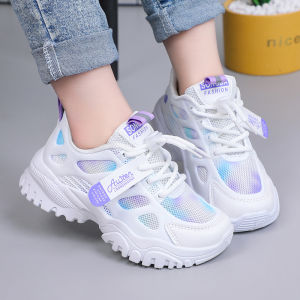 Fashion kids shoes  Buckle casual trainers shoes for kids girls rubber Mesh sneakers for kids size 26-36