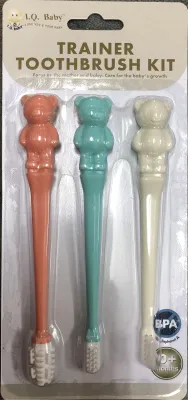Sikat Gigi Anak 3 Steps / Training Toothbrush Kit / IQ Baby Tooth Brush Trainer 3 Steps