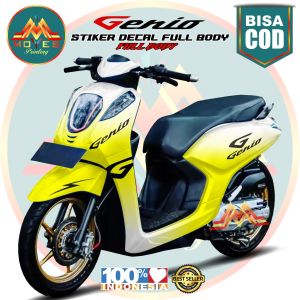 Terbaru⭐⭐⭐⭐⭐BISA COD / BAYAR DI TEMPAT. Decal sticker motor honda genio full body stiker motor stiker variasi honda genio