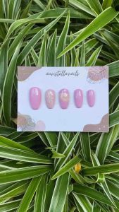 [AURISTELLA] PRESS ON NAILS/ FAKE NAILS/ KUKU PALSU/ CUSTOM Marble Purple