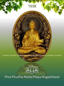 1038 Thailand Buddha Amulet 泰国佛牌. Phra Phuttha Metta Phaya Nagathibodi. Wat Den Bot Pho Ngam. BE2566.