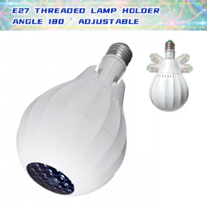 JG169 RGB Bulb LED E27 Lamp AC 240V 180° Adjustable Party Laser Light