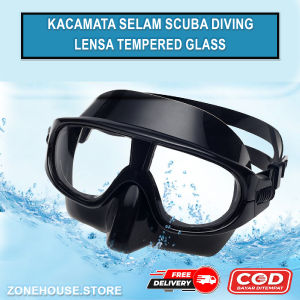 QYQ Kacamata Selam Scuba Diving Masker Diving Berkualitas Anti Embun Tahan Baret Karet Lentur
