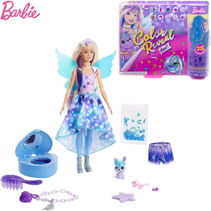 Authentic Authorization Barbie GXY20 Color Reveal Peel Fairy