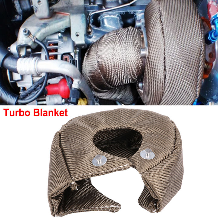 For T3 T4 Turbo Heat Shield Blanket Turbocharger Cover Wrap With