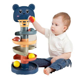 **Malaysia Seller** 5 Layer Fun Rolling Slide Ball kids fun rolling tower toys Tower Side Ball Children Early Educational