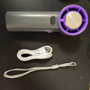 100-speed Adjustable Mini Portable Cooling Fan USB Rechargeable Wireless Bladeless Turbofan Fast Cooling Handheld Fan
